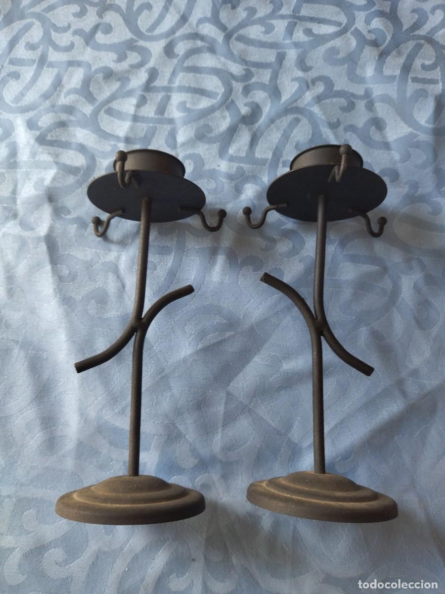 Vintage: Lote de 2 candelabros de forja. - Foto 6