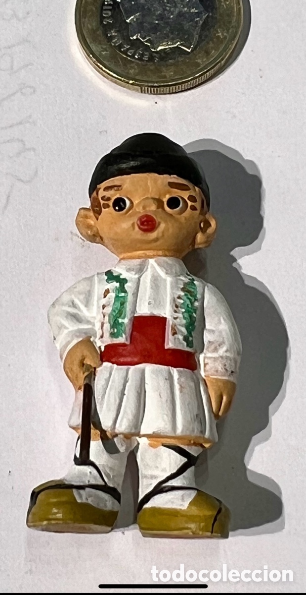 Vintage: Figura. Huertano. Terracota. Pintado a mano. A&ntilde;os 70.