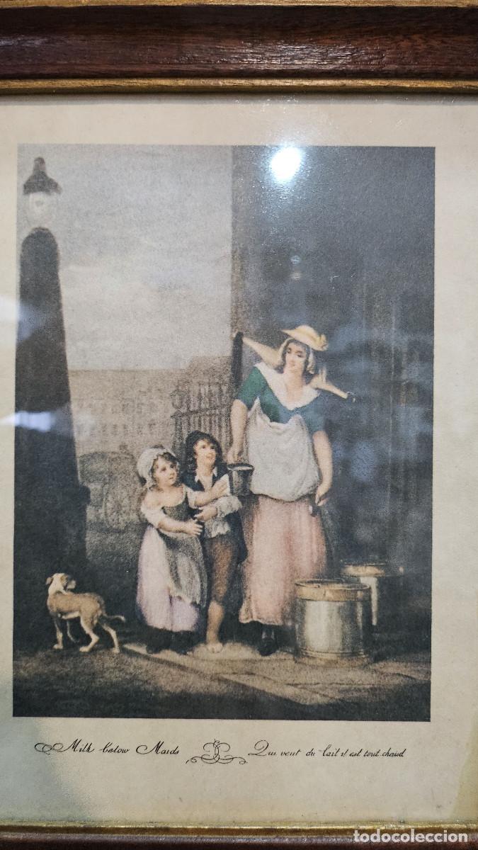 Vintage: lamina antigua con marco - Foto 2