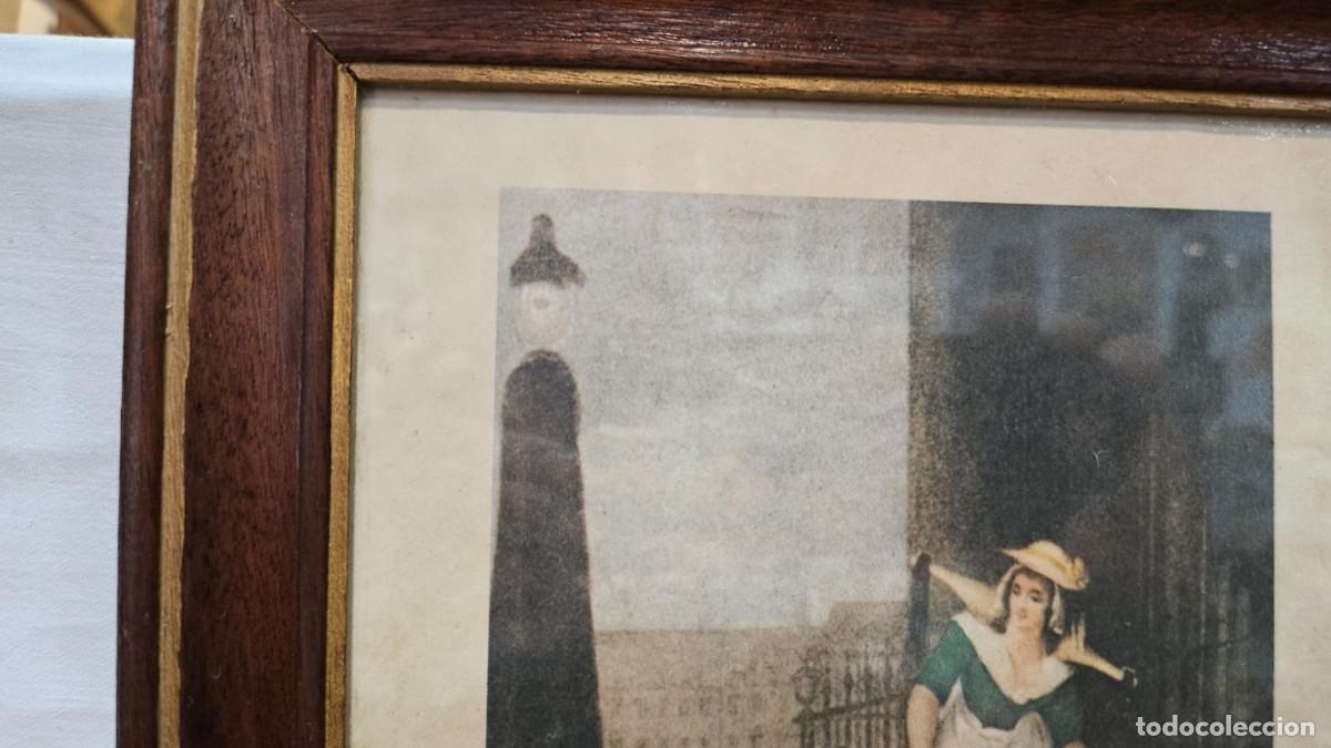 Vintage: lamina antigua con marco - Foto 5