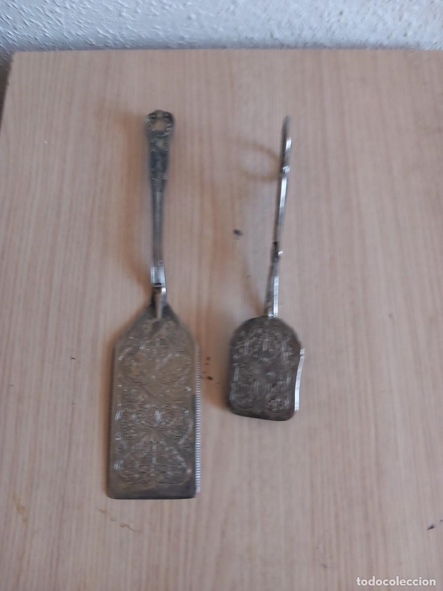 Vintage: PALAS DE METAL BIEN TALLADAS - Foto 1