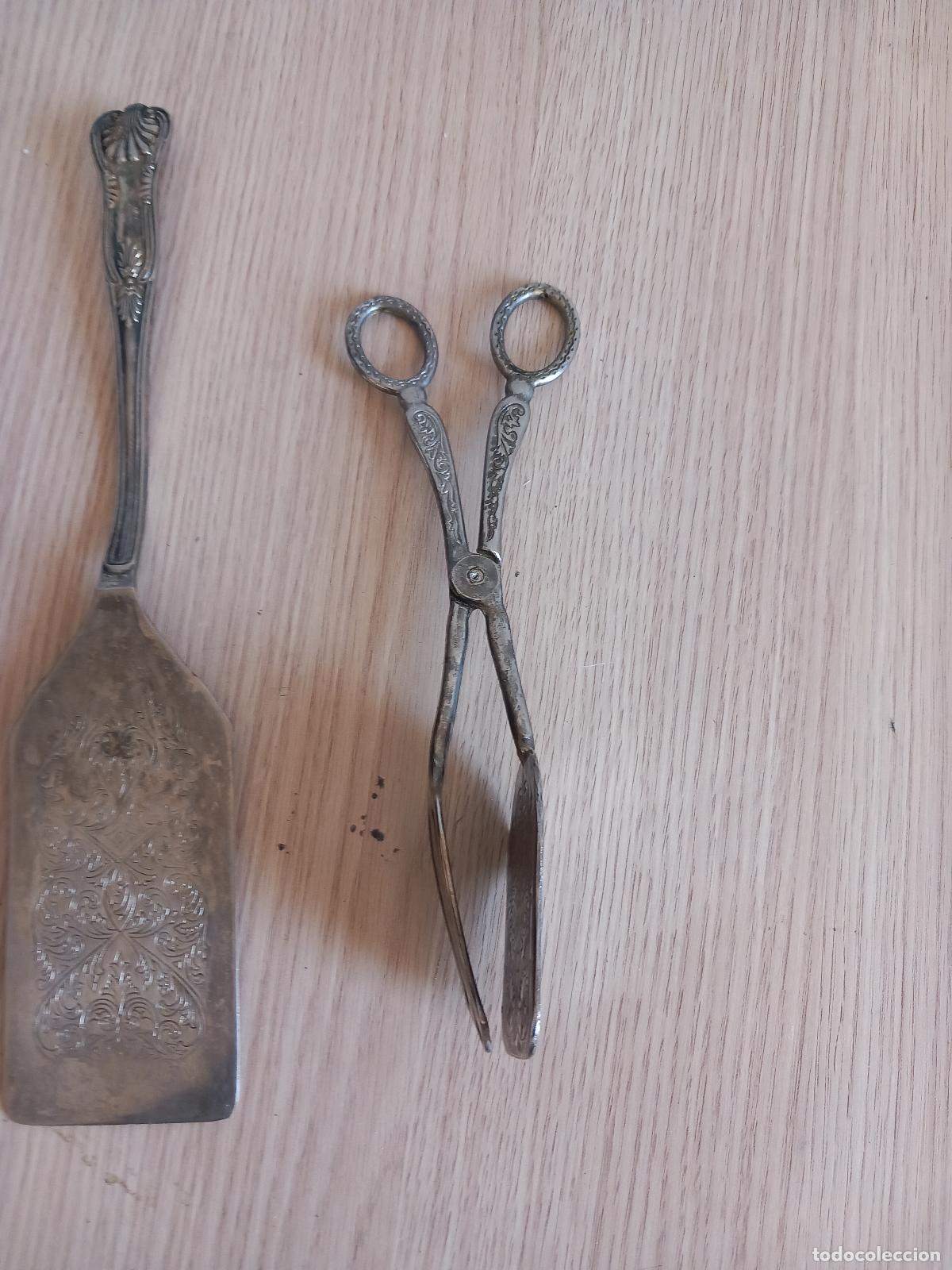 Vintage: PALAS DE METAL BIEN TALLADAS - Foto 4