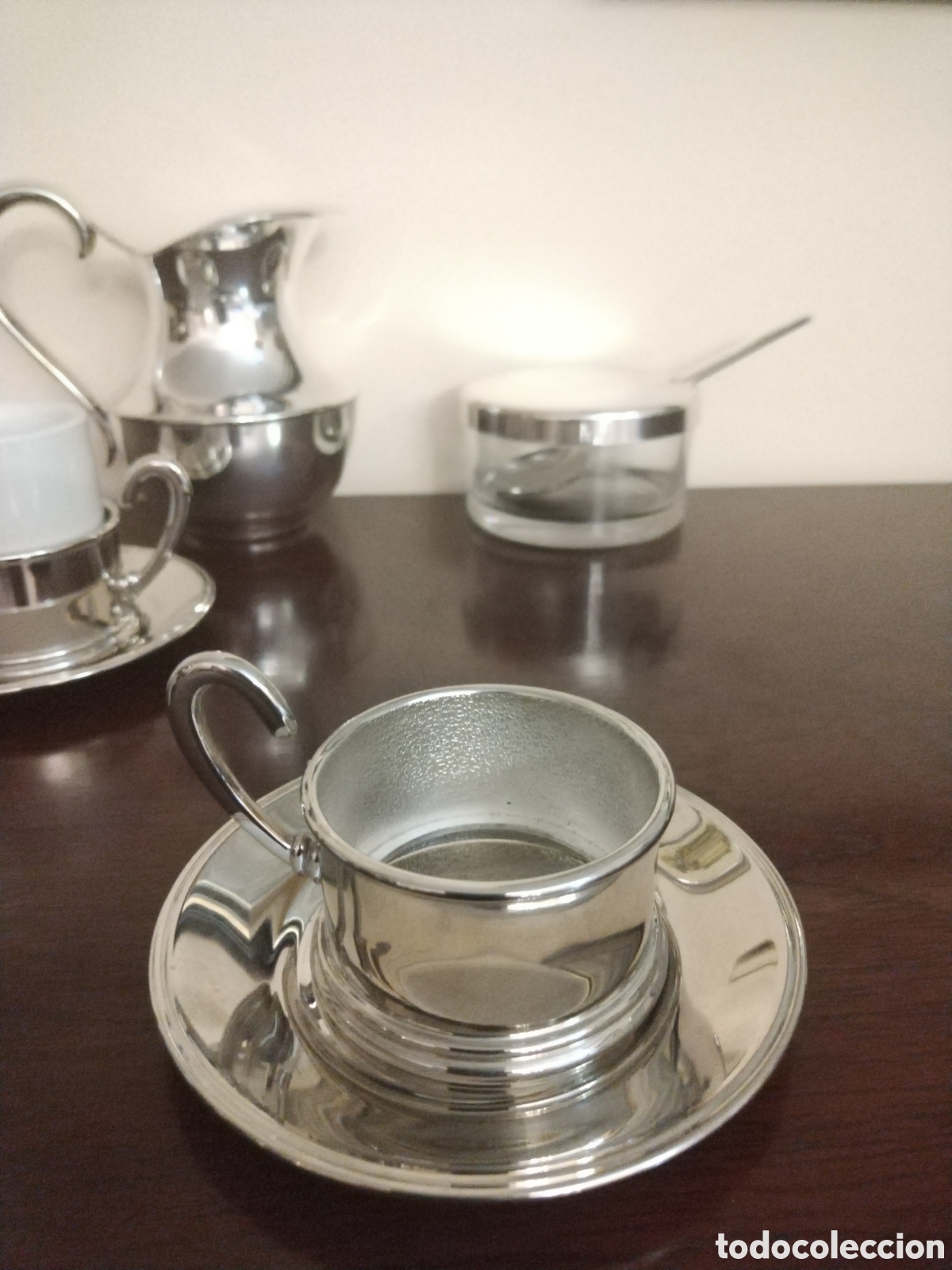 Vintage: Set servicio de caf&eacute;/t&eacute; en alpaca antigua - Foto 3