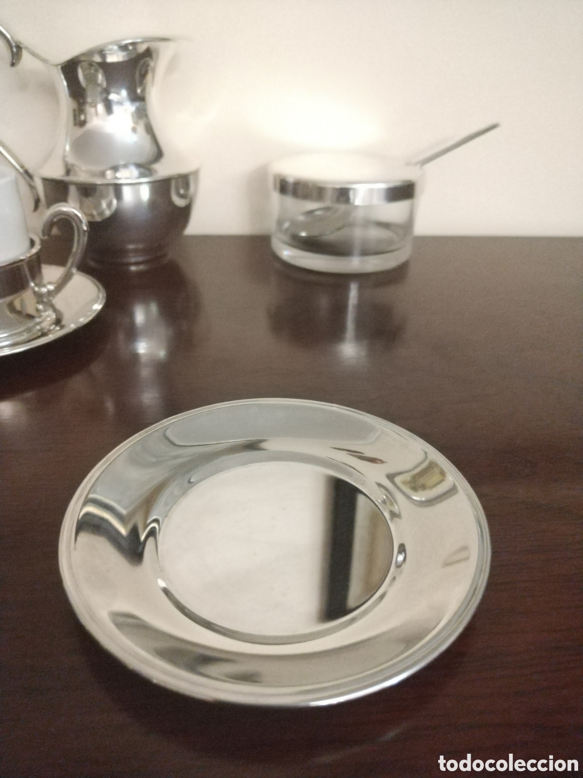 Vintage: Set servicio de caf&eacute;/t&eacute; en alpaca antigua - Foto 4