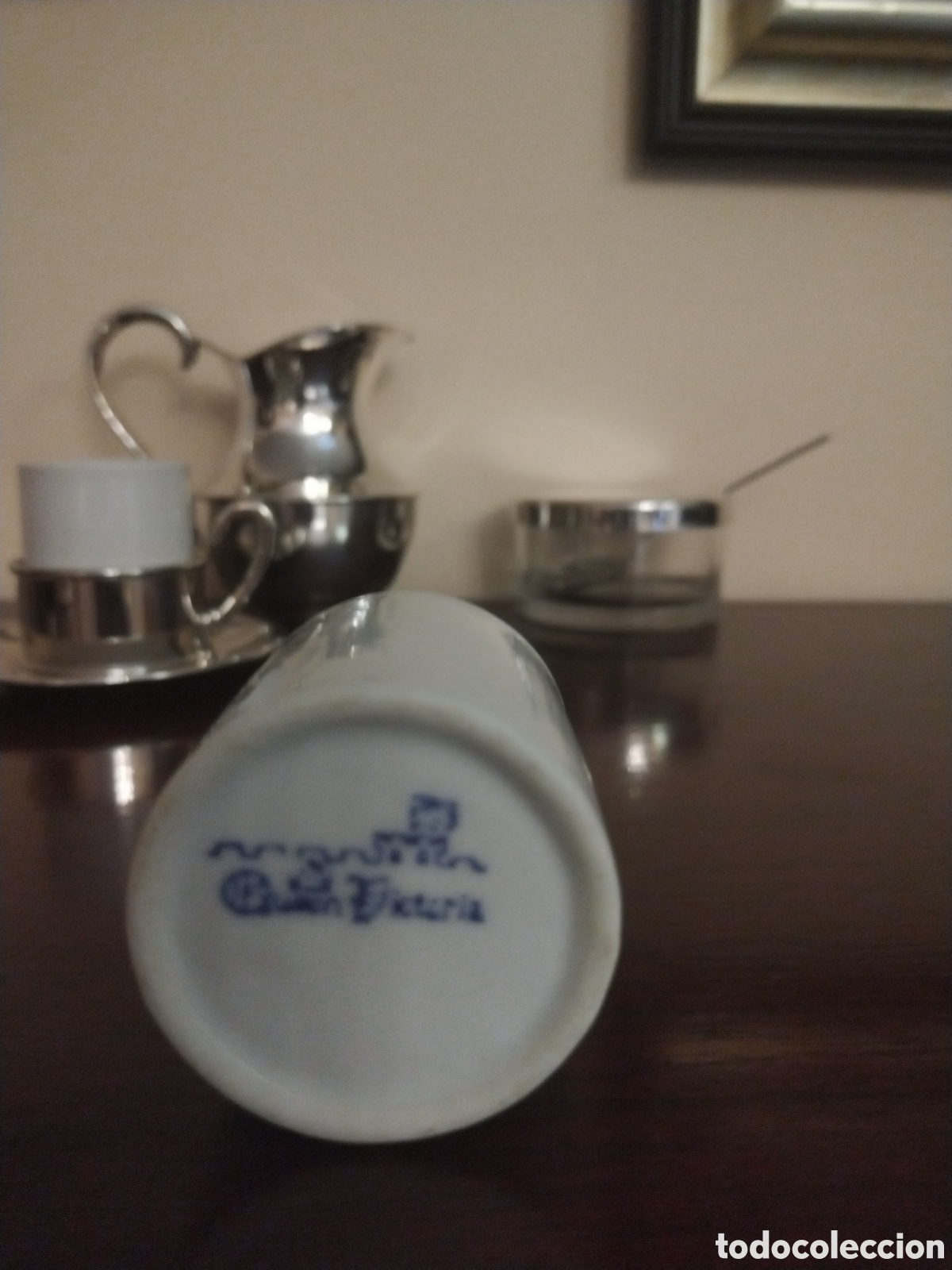 Vintage: Set servicio de caf&eacute;/t&eacute; en alpaca antigua - Foto 6