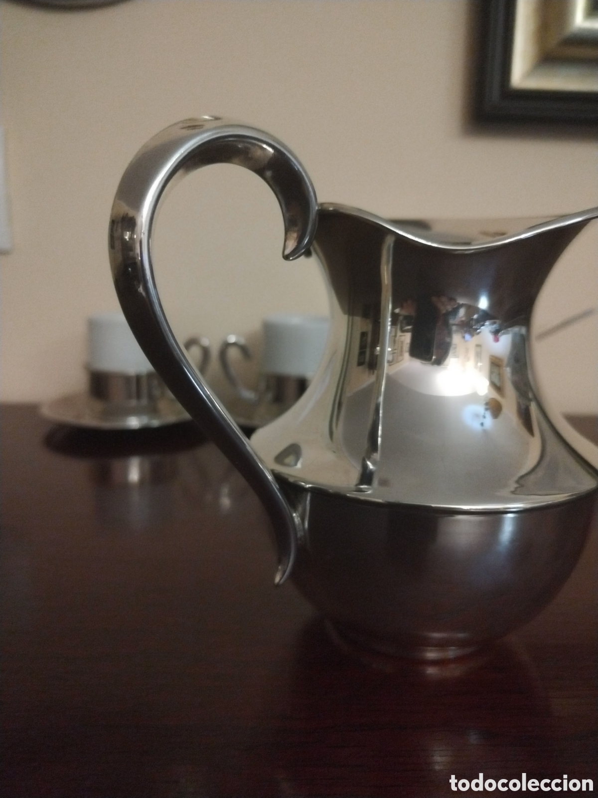 Vintage: Set servicio de caf&eacute;/t&eacute; en alpaca antigua - Foto 8