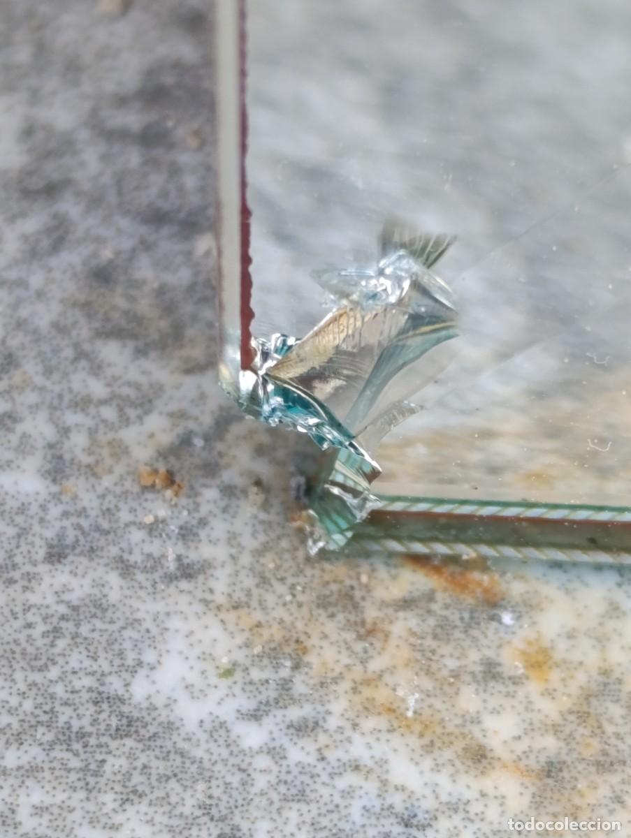 Vintage: Espejo de ba&ntilde;o de cristal biselado con balda - Foto 11