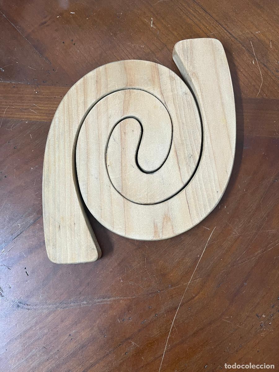 Vintage: salvamanteles de madera - Foto 1