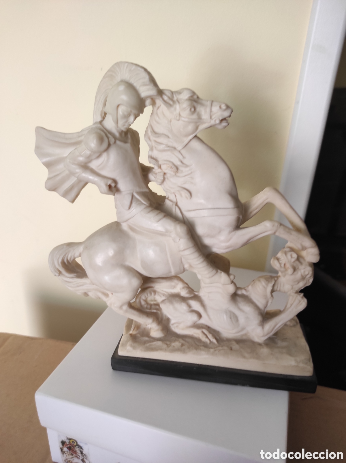 Vintage: Figura de San Jorge y el dragon - Foto 3