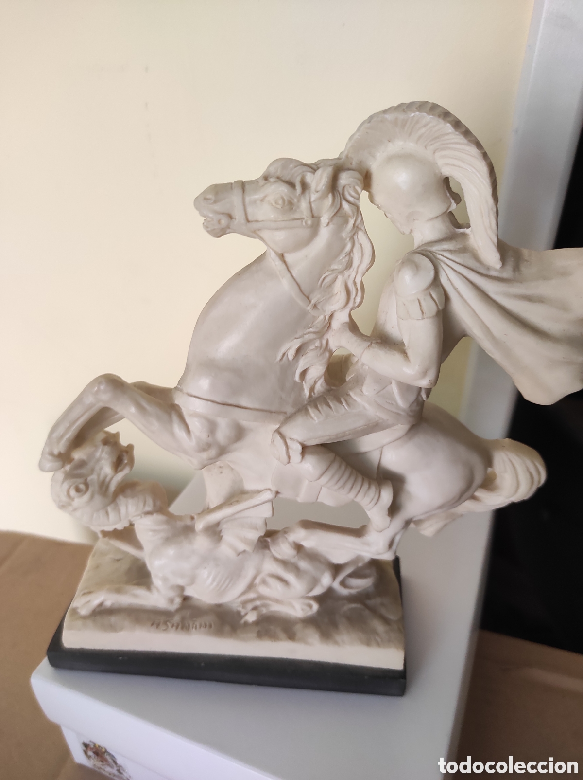 Vintage: Figura de San Jorge y el dragon - Foto 1