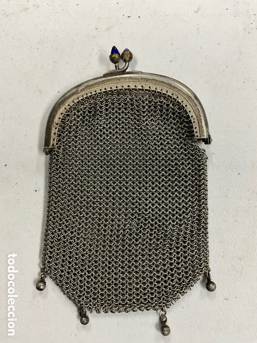 Vintage: Monedero de malla de plata - Foto 1