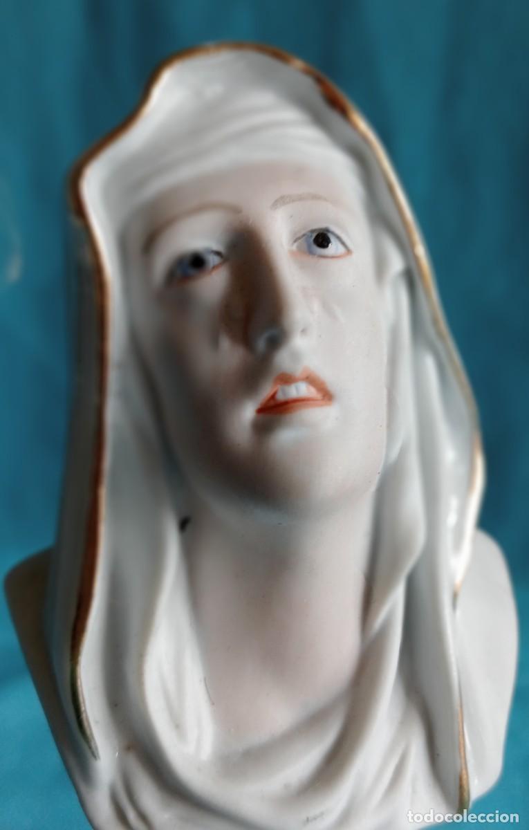 Vintage: VIRGEN DOLOROSA DE BISCUIT - Foto 2