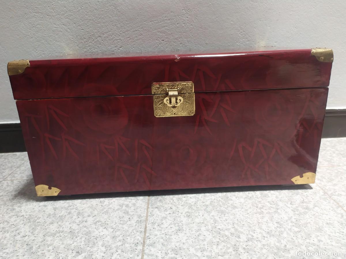 Vintage: Baul de madera lacado - Foto 4