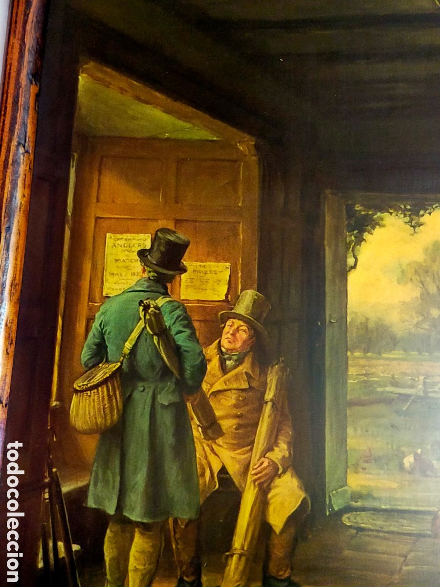 Vintage: LAMINA COSTUMBRISTA. MARCO DE MADERA. - Foto 5