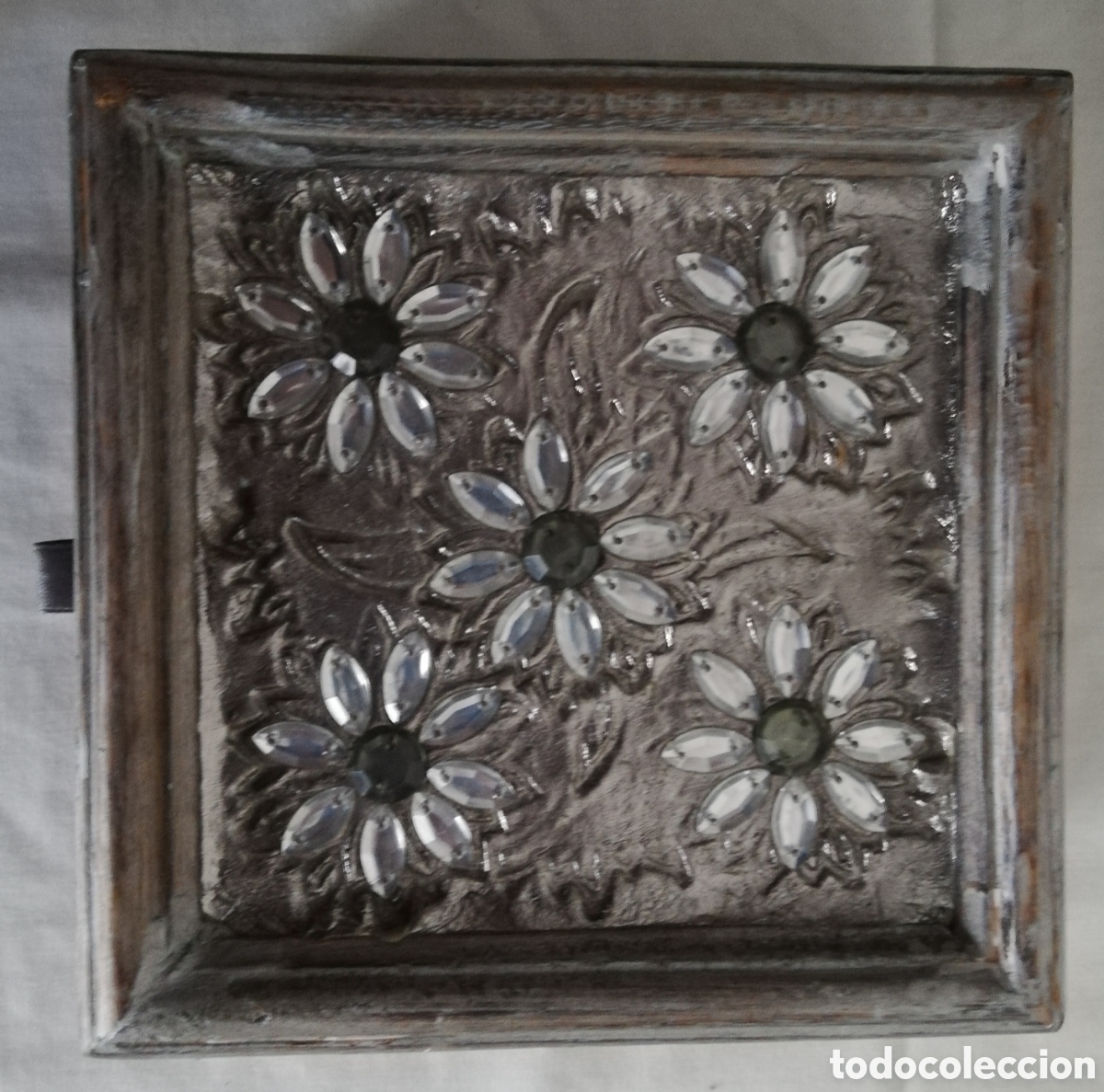 Vintage: CAJA MADERA - FABRICADA EN INDIA - Foto 2