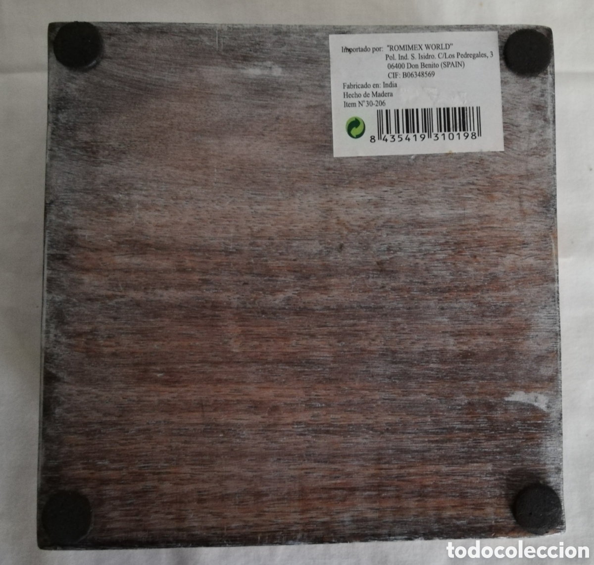 Vintage: CAJA MADERA - FABRICADA EN INDIA - Foto 4