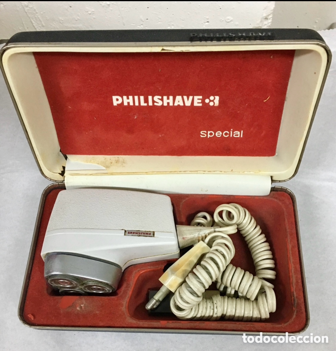 Vintage: Maquinilla el&eacute;ctrica de afeitar. PHILISHAVE SPECIAL.