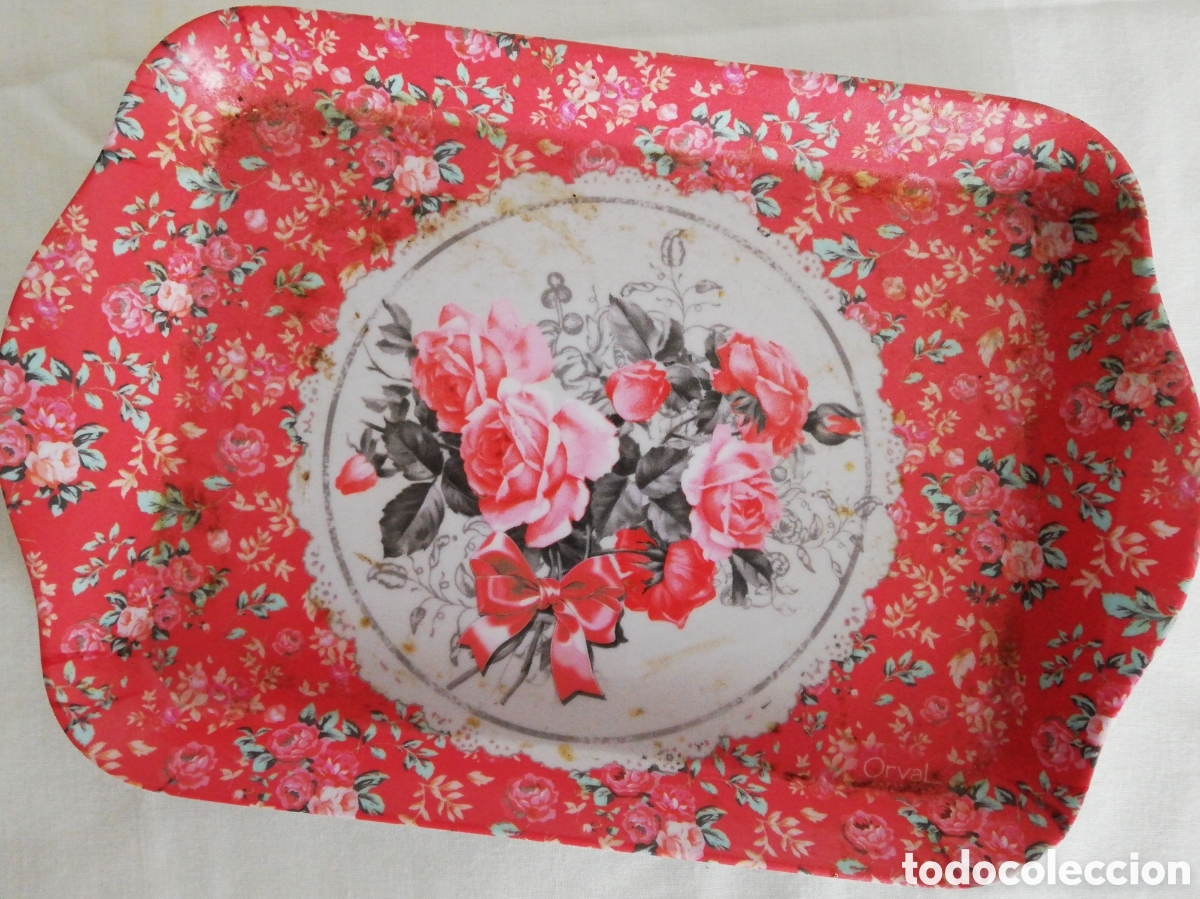 Vintage: BANDEJA Y TAZA DECORATIVAS - Foto 3