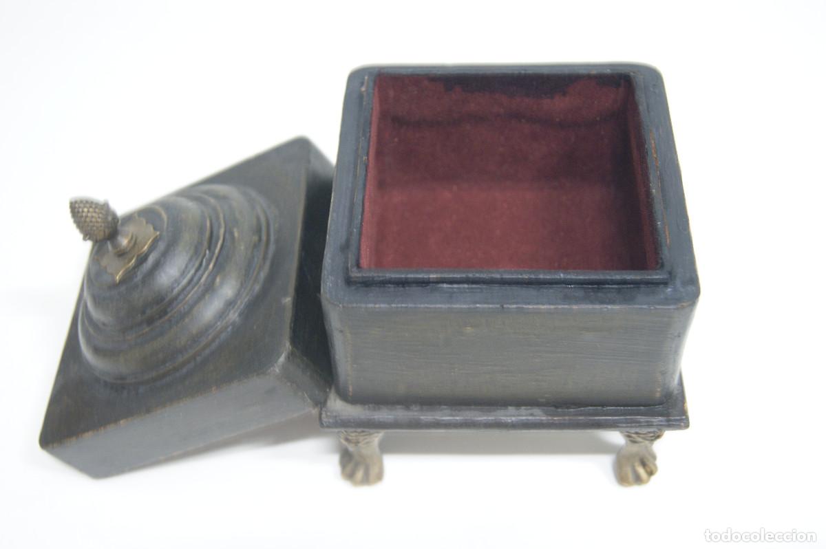 Vintage: Caja en madera y color bronce - Foto 4