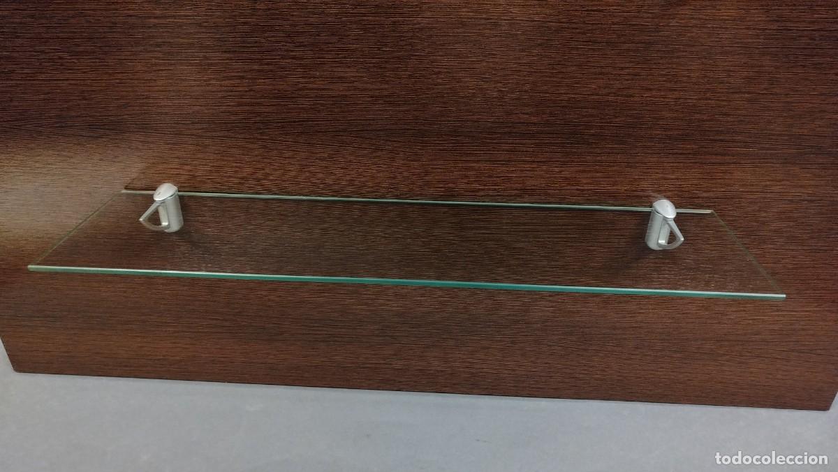 Vintage: BALDAS DE CRISTAL SOBRE SOPORTE DE MELAMINA - Foto 3