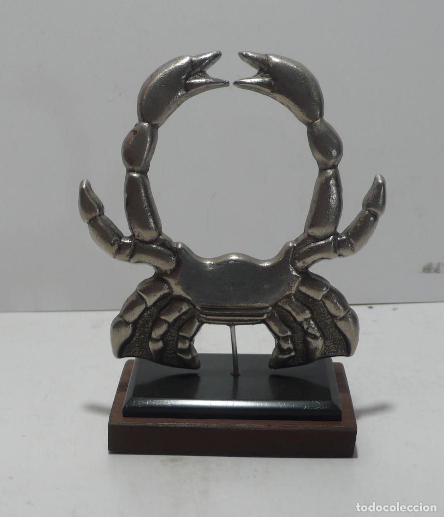 Vintage: CANGREJO EN METAL CROMADO - Foto 1