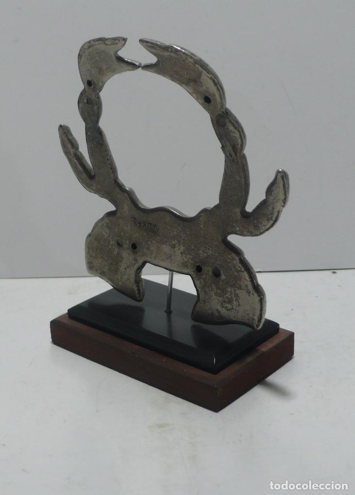 Vintage: CANGREJO EN METAL CROMADO - Foto 3