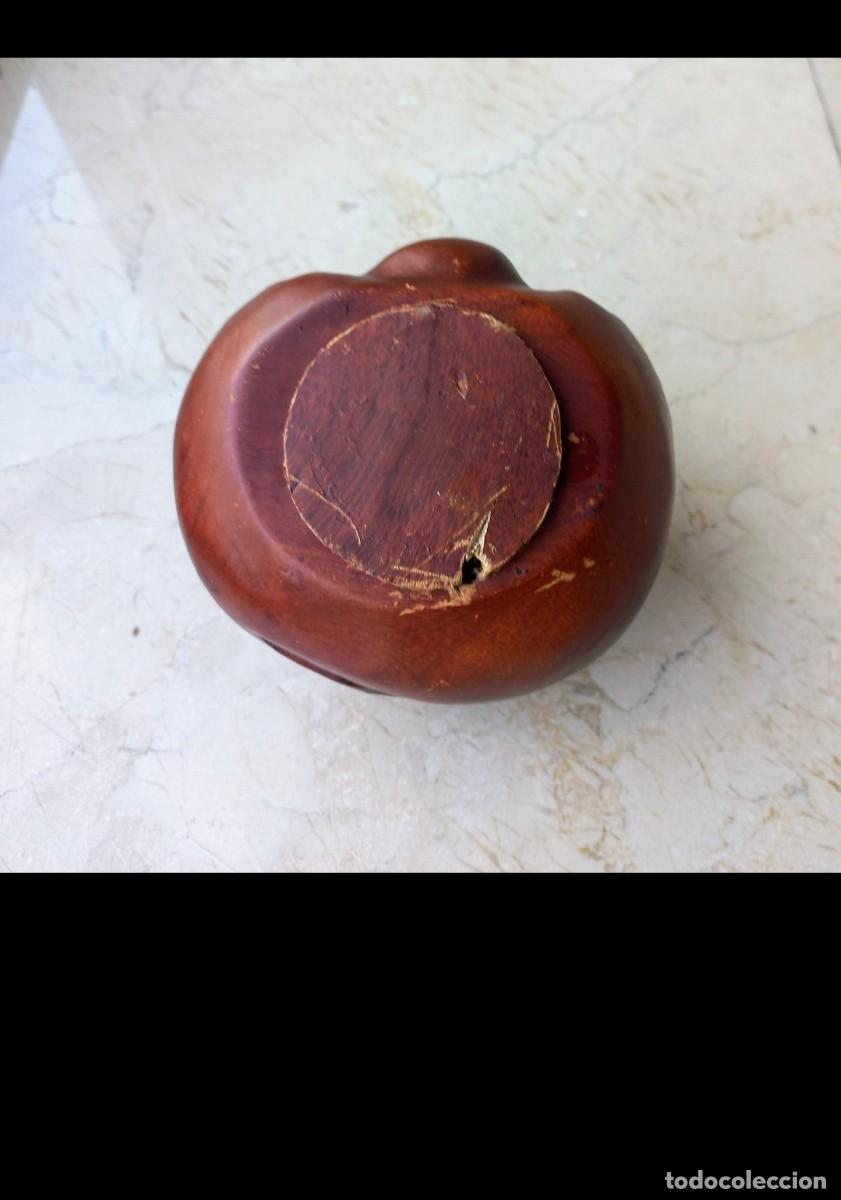 Vintage: Hucha madera cerezo cerdito - Foto 5