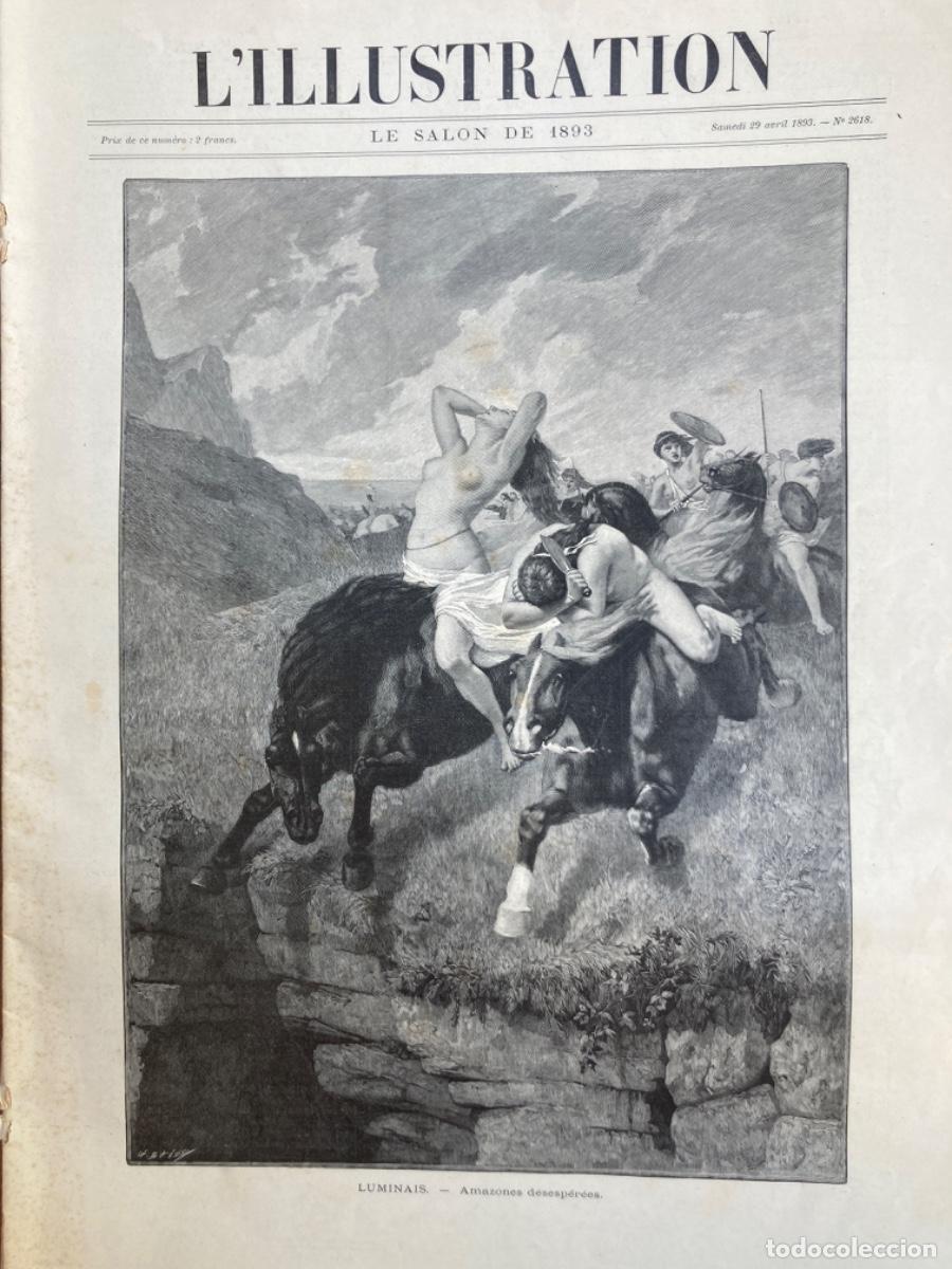 Vintage: L&rsquo; Illustration. Original de 1893 en B/N. Bell&iacute;simas ilustraciones para enmarcar.