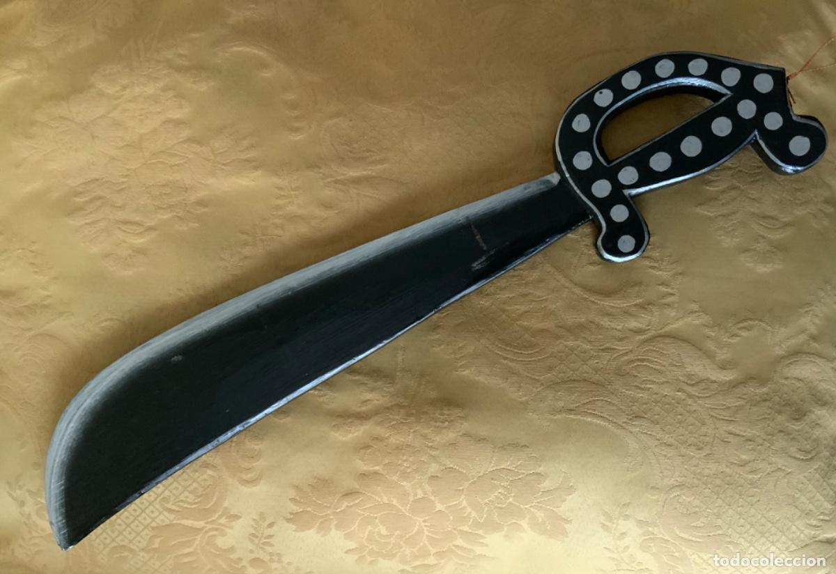 Vintage: ESPADA DE MADERA ESQUELETO HECHA A MANO - Foto 8