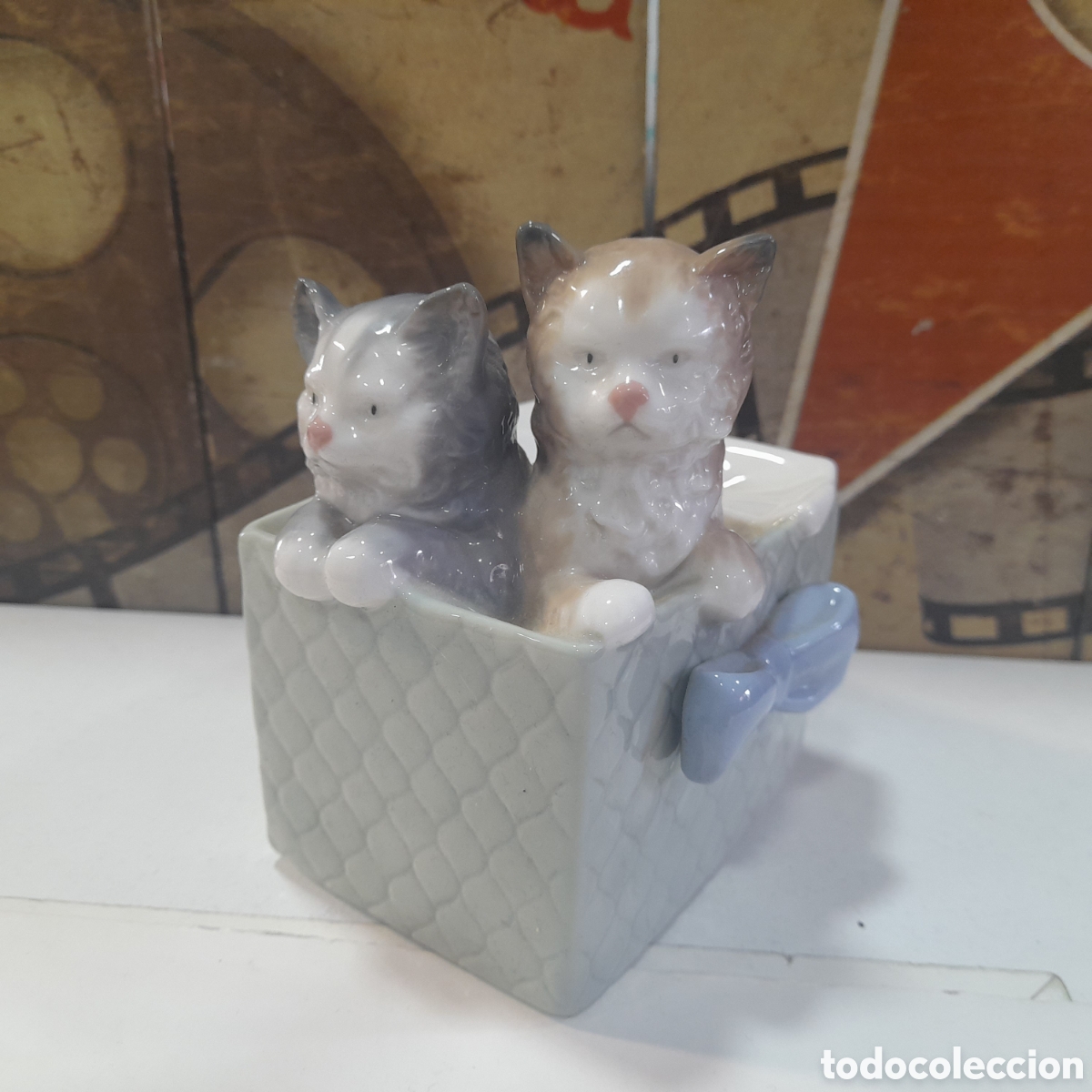 Vintage: Figura de gatos de Nao-RARA