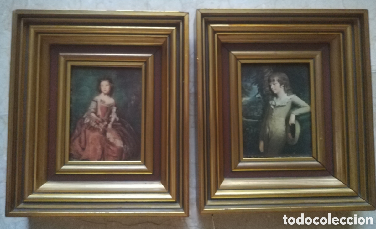 Vintage: Pinturas vintage enmarcadas - Foto 1