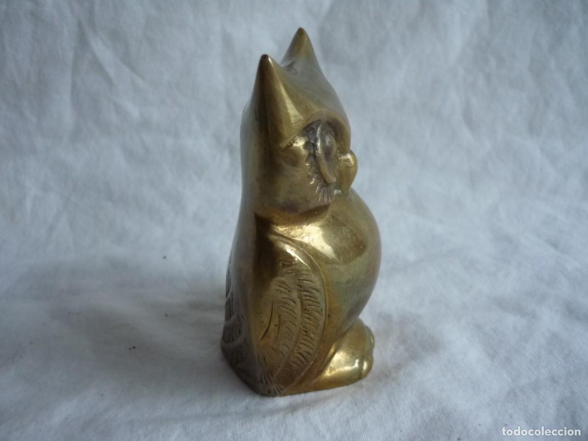 Vintage: Figura de buho en bronce - Foto 2