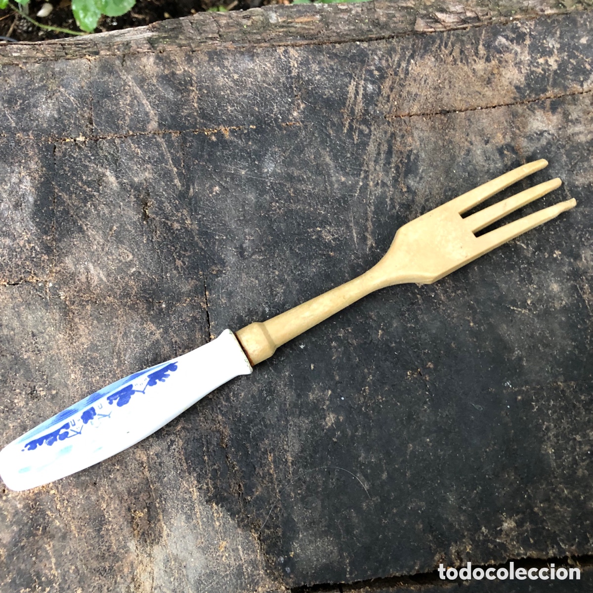 Vintage: TENEDOR PARA SERVIR ENSALADAS GRANDE - Foto 3