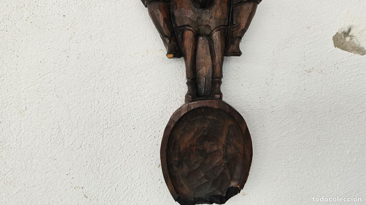 Vintage: figura tallada en madera - Foto 4