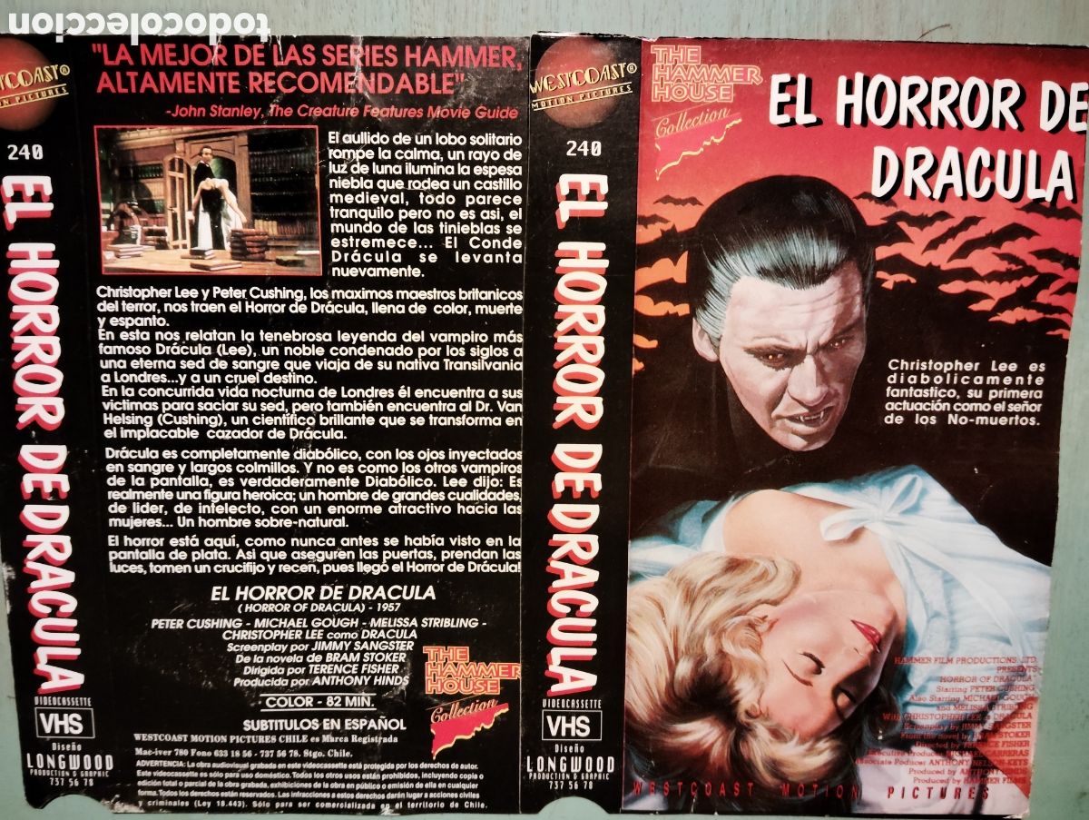Vintage: Dr&aacute;cula Car&aacute;tula westocast Chile