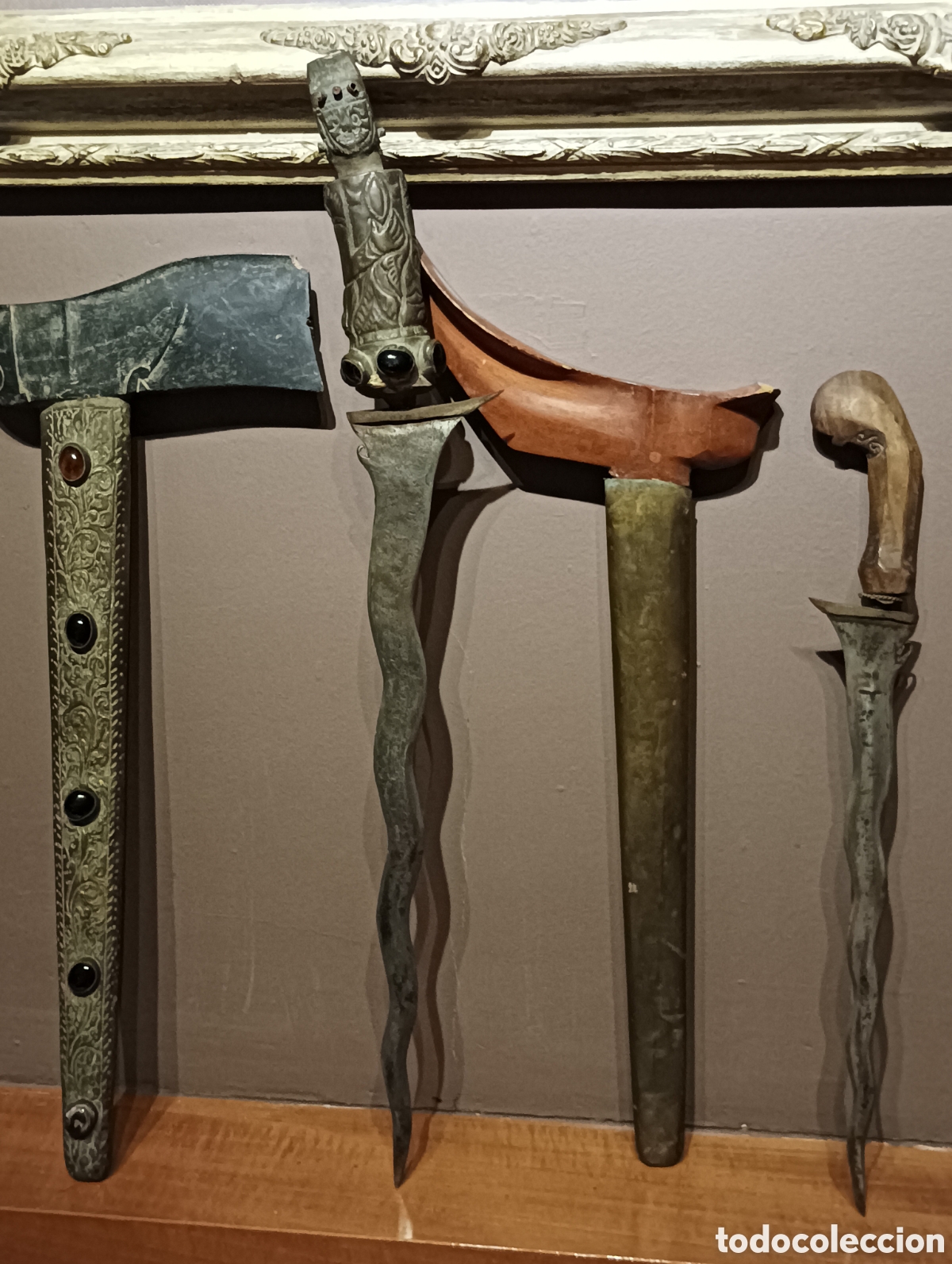 Vintage: Kris malayo Armas antiqu&iacute;simas,occidentales de &iacute;ndole religiosos.