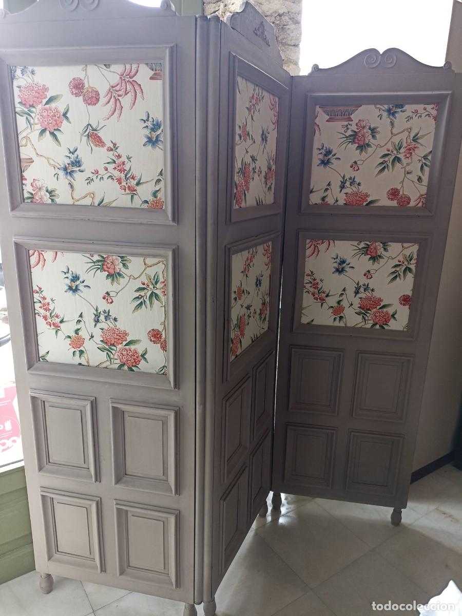 Vintage: Biombo decorativo de caoba - Foto 1