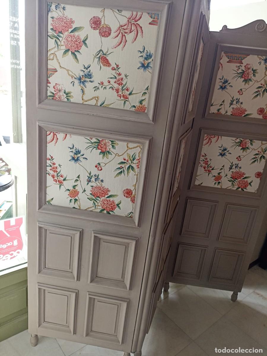 Vintage: Biombo decorativo de caoba - Foto 3