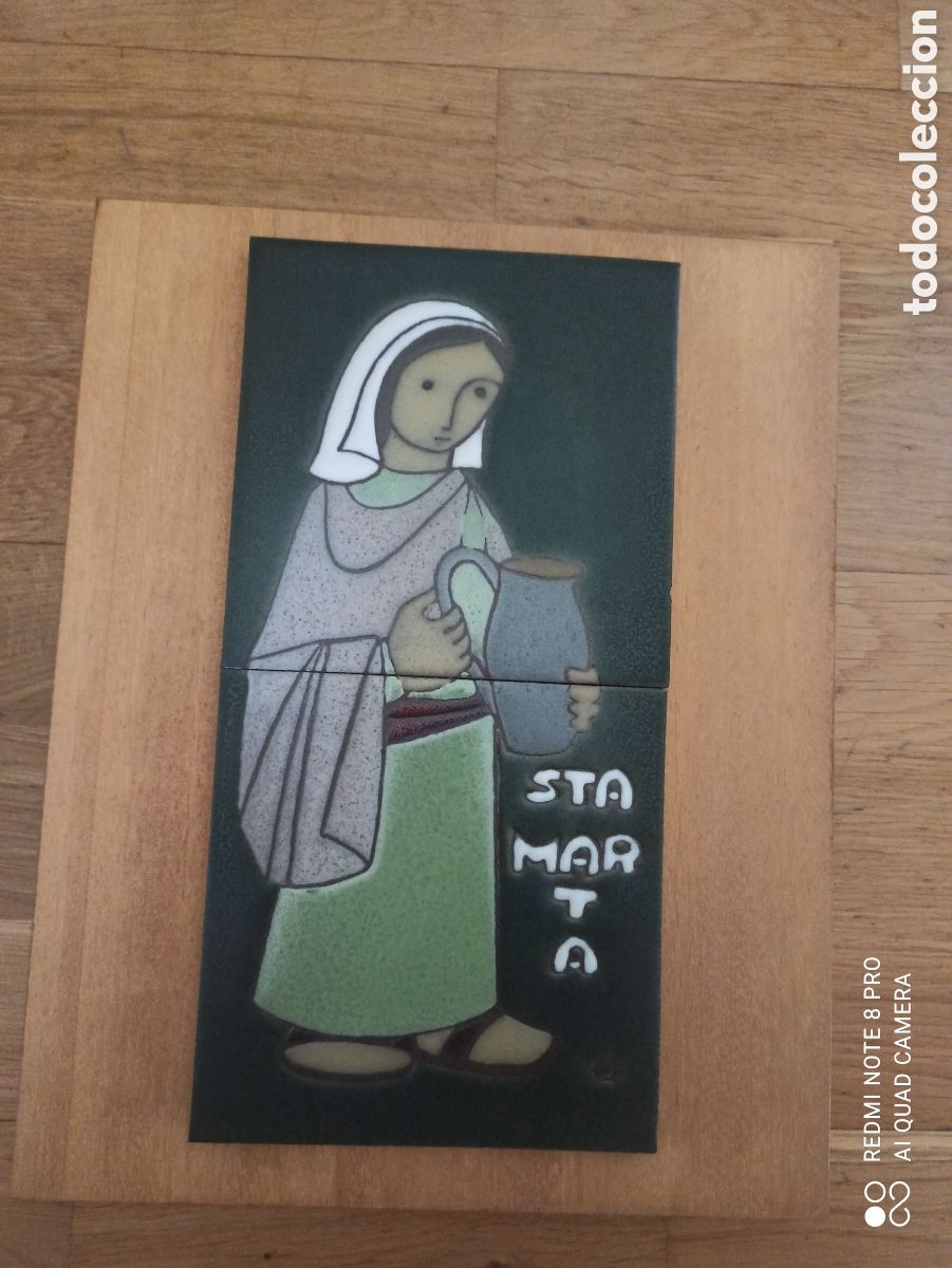 Vintage: Cuadro de cer&aacute;mica. Sta. Marta. Casa Ros&eacute;s - Foto 5