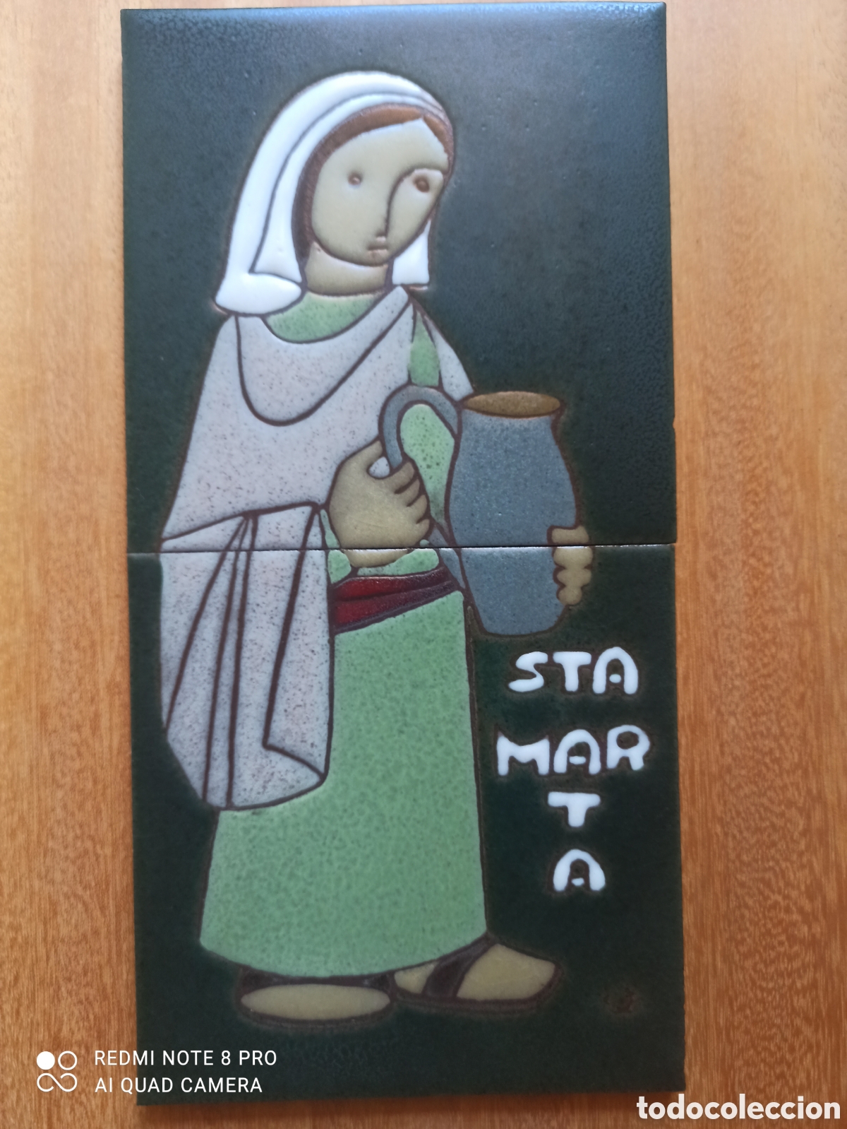Vintage: Cuadro de cer&aacute;mica. Sta. Marta. Casa Ros&eacute;s - Foto 1