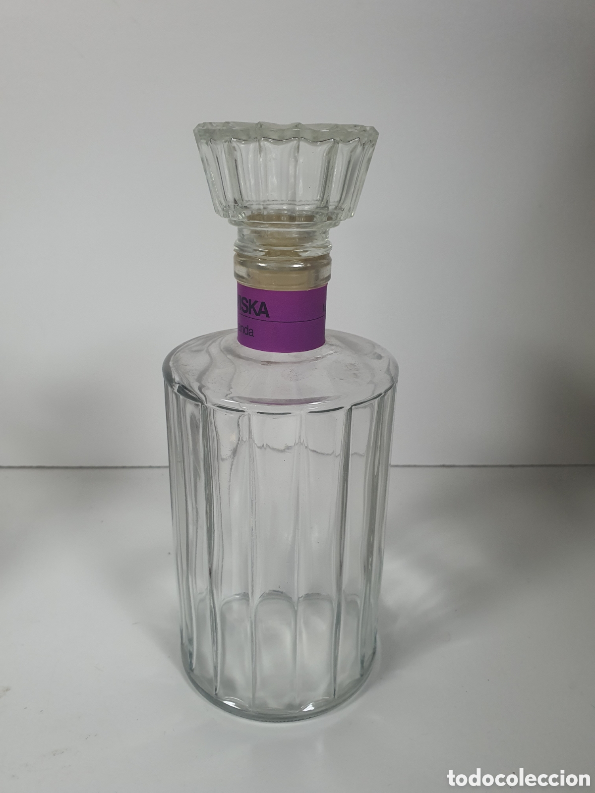 Vintage: BOTELLA LICORERA DE CRISTAL - Foto 1