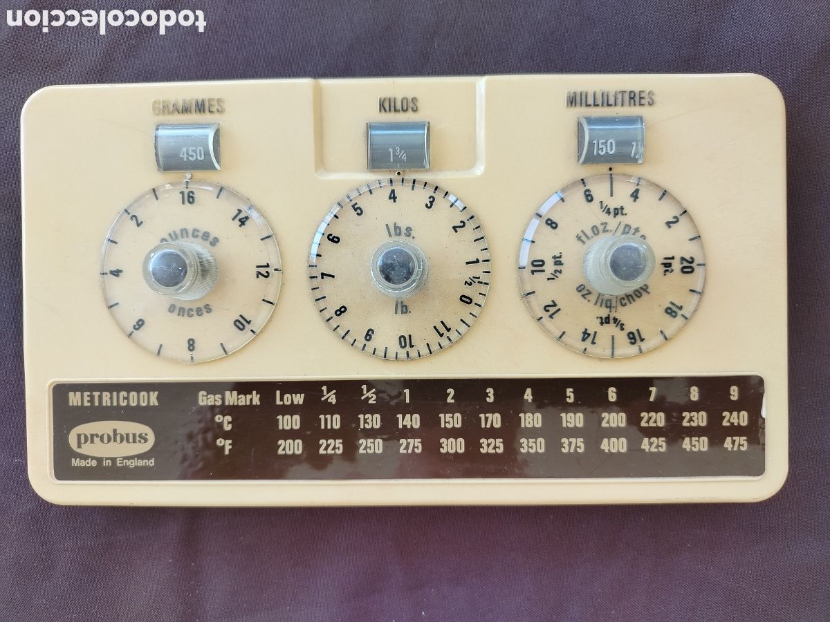 Vintage: Conversor Pesos y Temperaturas - Foto 1