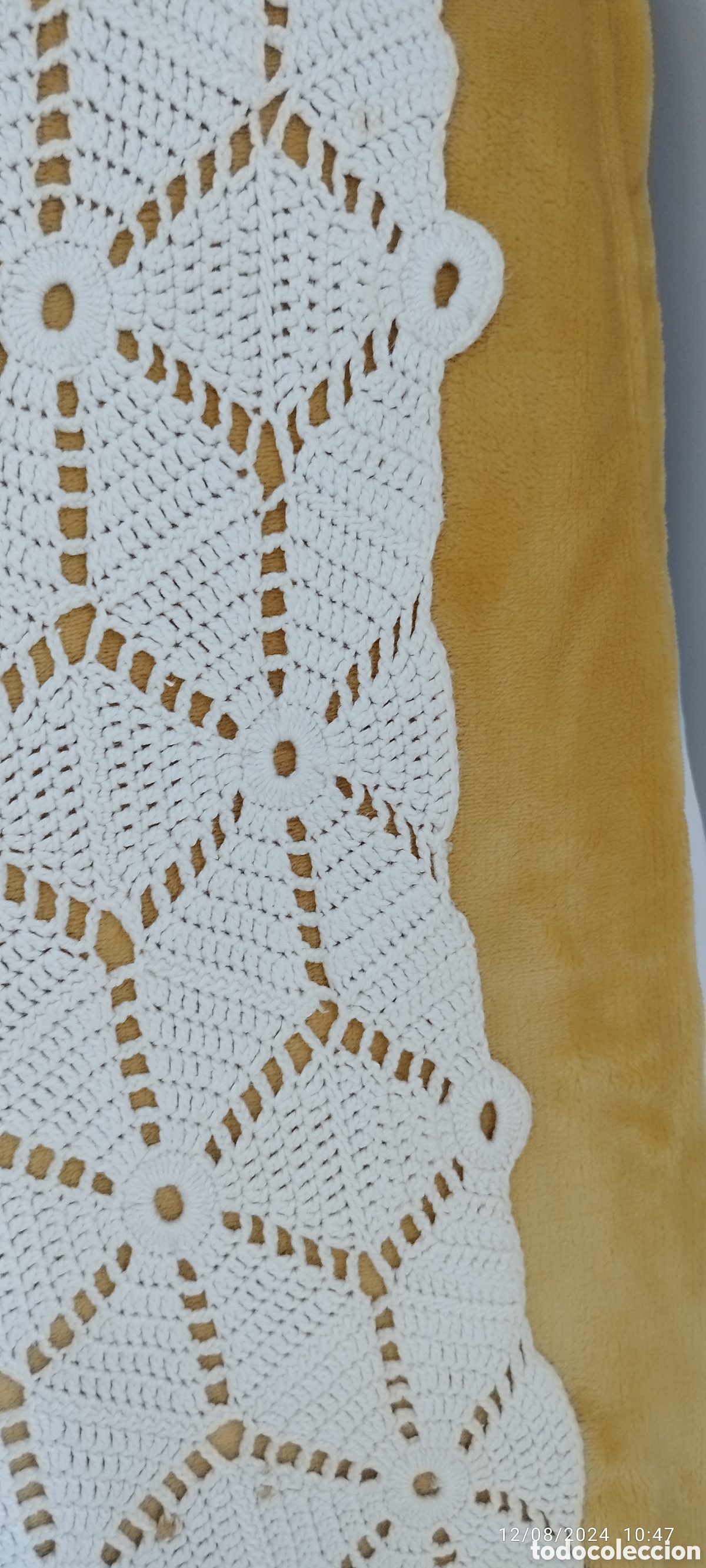 Vintage: Colcha blanca de algod&oacute;n - Foto 4