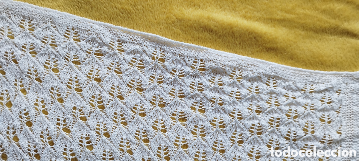 Vintage: Gran colcha blanca de perl&eacute; - Foto 3