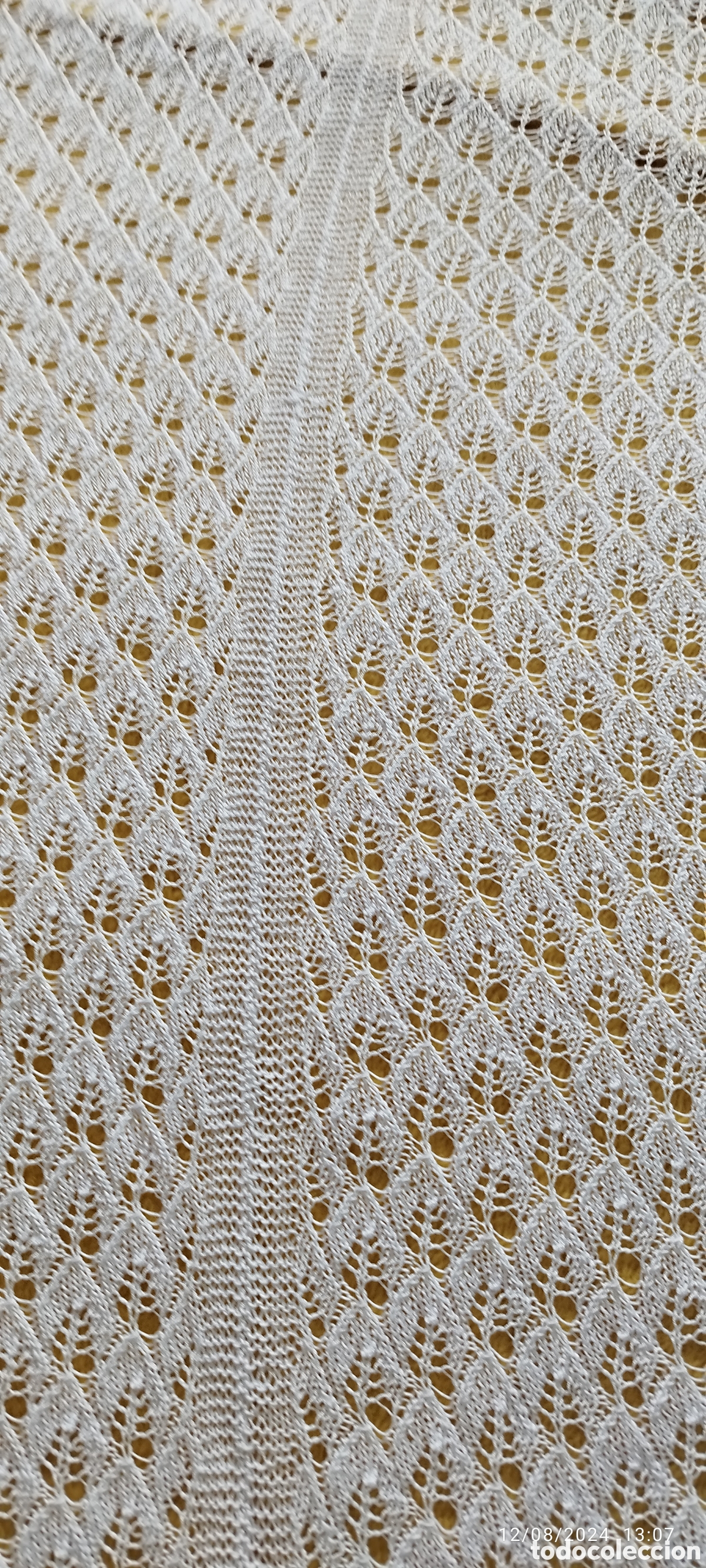 Vintage: Gran colcha blanca de perl&eacute; - Foto 1