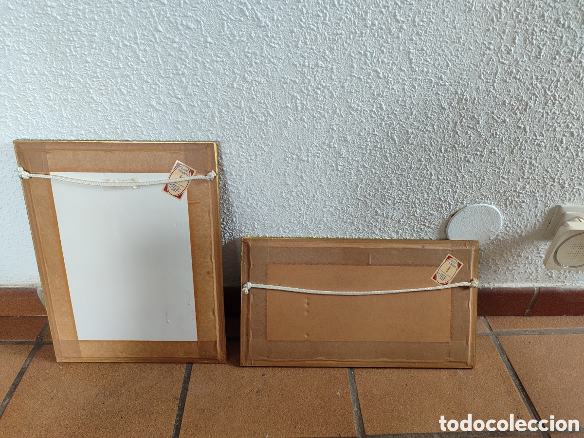 Vintage: Cuadros con marco dorado - Foto 4