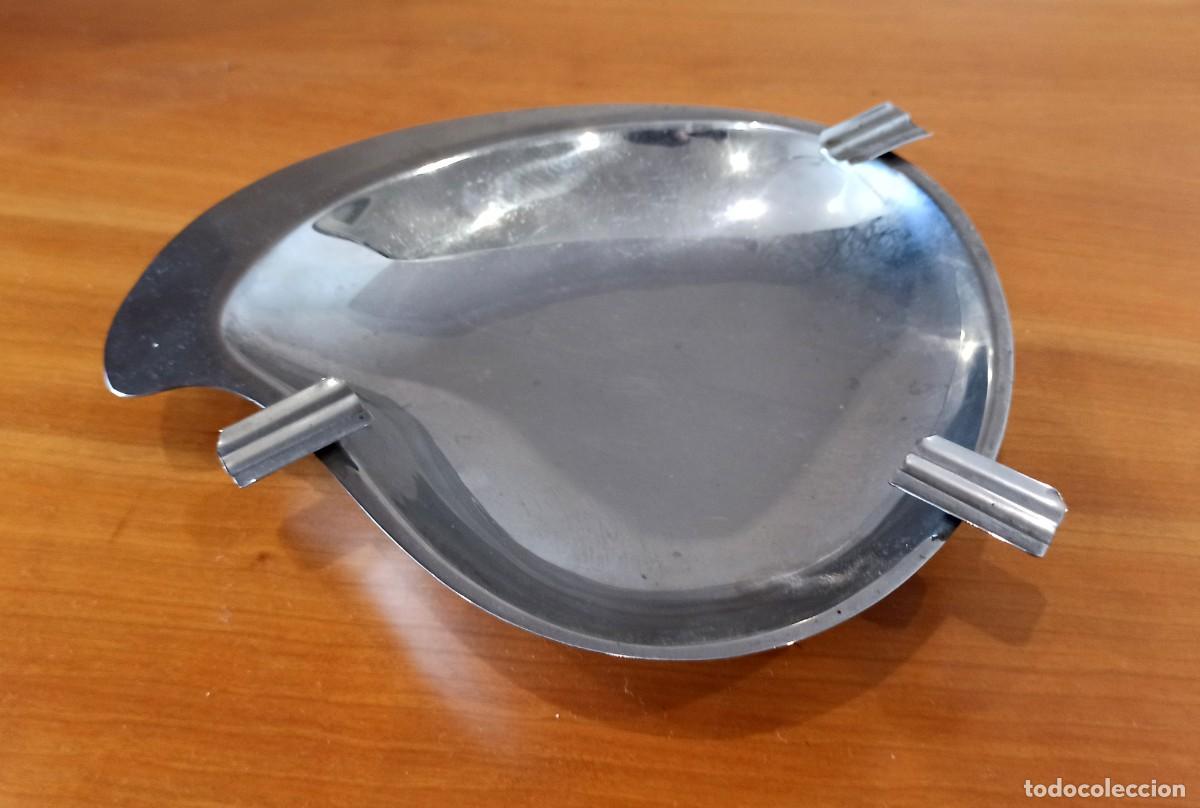 Vintage: Cenicero de acero a&ntilde;os 70