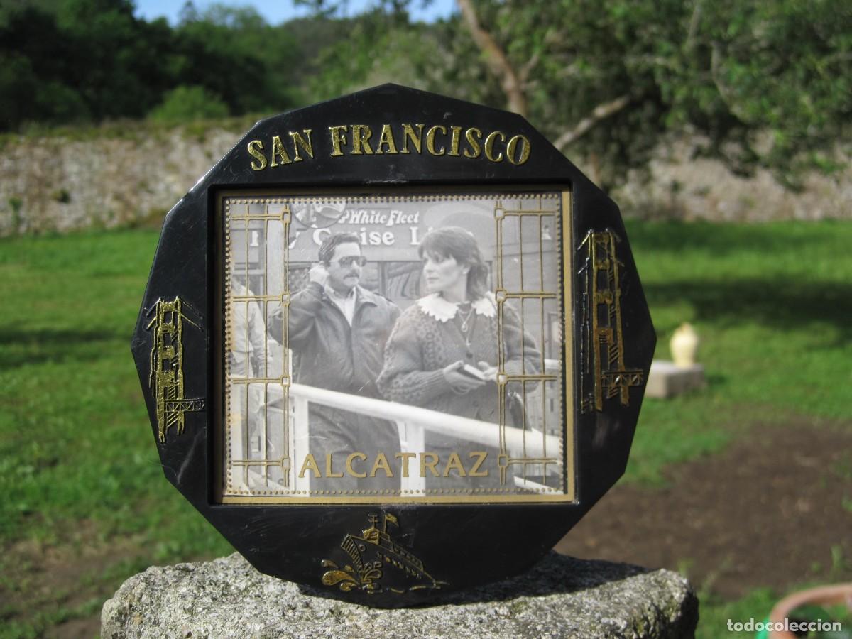 Vintage: PORTAFOTOS RECUERDO DE LA PRISI&Oacute;N DE ALCATRAZ - SAN FRANCISCO - MARCO - A&Ntilde;OS 70-80