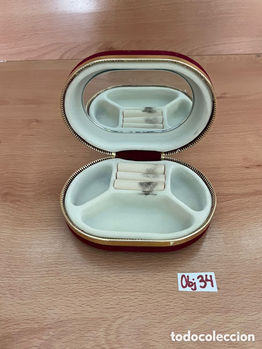 Vintage: Caja joyero terciopelo rojo - Foto 2