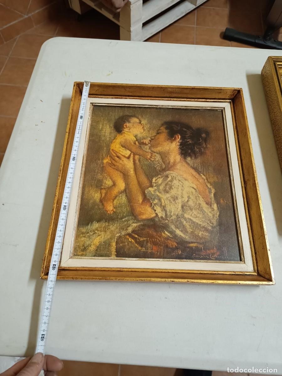 Vintage: Cuadro vintage mam&aacute; y bebe. - Foto 1
